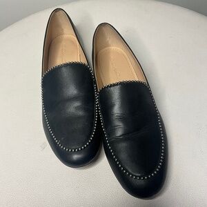 COACH Leather Harper Bead Embellished Loafers